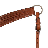 Collier de chasse western McBryan border stamp Noisette Marron Collier de chasse western McBryan border stamp Noisette Marron