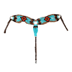 Collier de chasse western Pool’s Rope Waves Naturel Marron