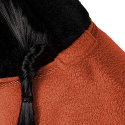 Couverture polaire Equestro pour cheval jouet Rouge brique Couverture polaire Equestro pour cheval jouet Rouge brique