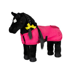 Couverture polaire Equestro pour cheval jouet Fuchsia Rose