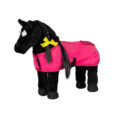 Couverture polaire Equestro pour cheval jouet Fuchsia Rose