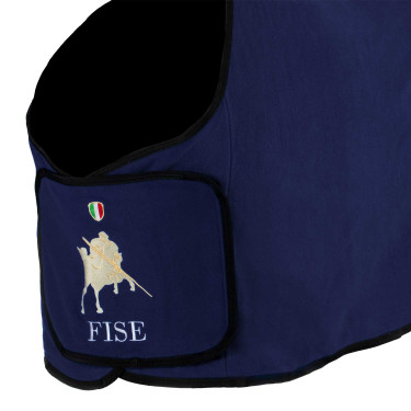 Couverture polaire Equestro x FISE avec fermeture frontale Marine blazer Bleu marine Couverture polaire Equestro x FISE avec fermeture frontale Marine blazer Bleu marine