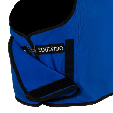 Couverture polaire Equestro x FISE avec fermeture frontale Bleu de savoie Couverture polaire Equestro x FISE avec fermeture frontale Bleu de savoie