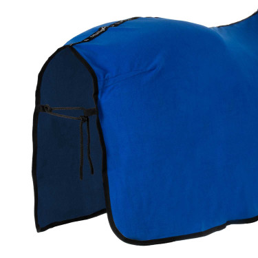 Couverture polaire Equestro x FISE avec fermeture frontale Bleu de savoie Couverture polaire Equestro x FISE avec fermeture frontale Bleu de savoie