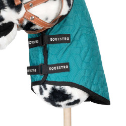 Couverture pour hobby horse Equestro Cyan foncé