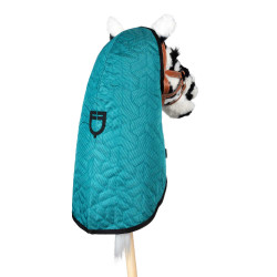Couverture pour hobby horse Equestro Cyan foncé