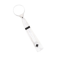 Cravate de concours Equestro en nid d'abeille carré Blanc