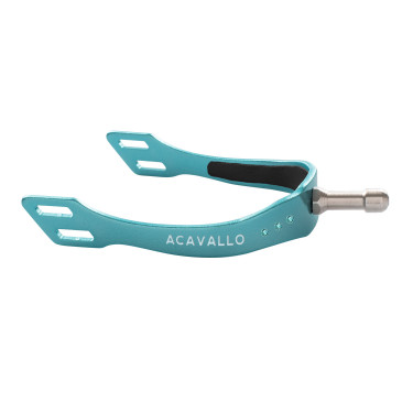Eperons Acavallo Arena Aluplus 2.0 avec strass Bleu ciel