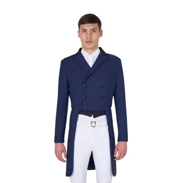Frac de dressage homme Equestro en tissu technique Marine blazer Bleu marine