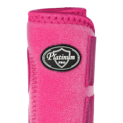 Guêtres postérieur western Platinum Pro Star Anatomic Fuchsia Rose