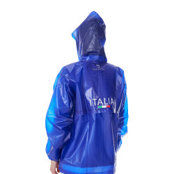 Imperméable unisexe Equestro x FISE Bleu de savoie