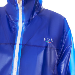 Imperméable unisexe Equestro x FISE Bleu de savoie