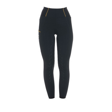 Legging femme Equestro léger coupe slim Noir
