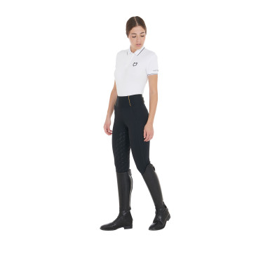 Legging femme Equestro léger coupe slim Noir