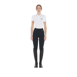 Legging femme Equestro léger coupe slim Noir