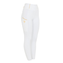 Legging femme Equestro léger coupe slim Blanc