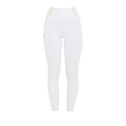 Legging femme Equestro léger coupe slim Blanc