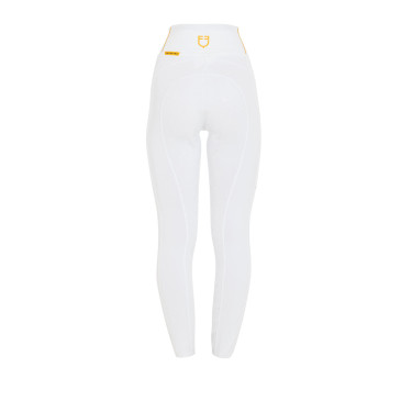 Legging femme Equestro léger coupe slim Blanc