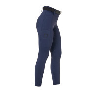 Legging femme Equestro taille haute avec passants de ceinture Marine blazer Bleu marine