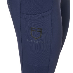 Legging femme Equestro taille haute avec passants de ceinture Marine blazer Bleu marine