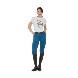 Legging femme Equestro taille haute avec passants de ceinture Coral bleu Legging femme Equestro taille haute avec passants de ceinture Coral bleu