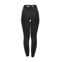 Legging femme Equestro taille haute avec passants de ceinture Noir