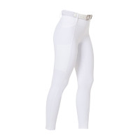 Legging femme Equestro taille haute avec passants de ceinture Blanc Legging femme Equestro taille haute avec passants de ceinture Blanc