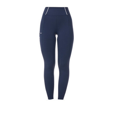 Legging femme Equestro x FISE full grip coupe slim Marine blazer Bleu marine Legging femme Equestro x FISE full grip coupe slim Marine blazer Bleu marine