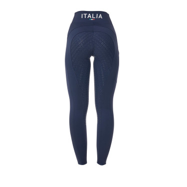 Legging femme Equestro x FISE full grip coupe slim Marine blazer Bleu marine Legging femme Equestro x FISE full grip coupe slim Marine blazer Bleu marine