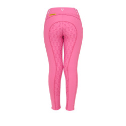 Legging fille Equestro doublé polaire Rose château