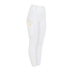 Legging fille Equestro doublé polaire Blanc