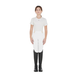 Legging fille Equestro doublé polaire Blanc
