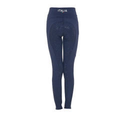 Legging fille Equestro x FISE full grip coupe slim Marine blazer Bleu marine Legging fille Equestro x FISE full grip coupe slim Marine blazer Bleu marine