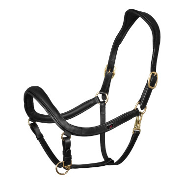 Licol cuir Supreme forme suédoise Noir Licol cuir Supreme forme suédoise Noir