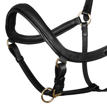 Licol cuir Supreme forme suédoise Noir Licol cuir Supreme forme suédoise Noir