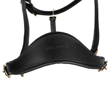 Licol cuir Supreme forme suédoise Noir Licol cuir Supreme forme suédoise Noir