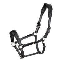 Licol en cuir Equestro anatomique Diamond Noir