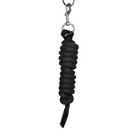 Licol ergonomique Equestro avec inserts en cuir Noir / noir