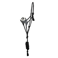 Licol mohair Pool’s motif Diamond Noir / gris Licol mohair Pool’s motif Diamond Noir / gris