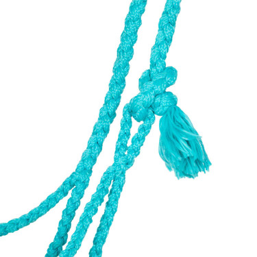 Licol mohair Pool’s motif Diamond Turquoise / noir Bleu