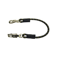 Longe d'attache élastique Umbria Equitazione double mousqueton Noir Longe d'attache élastique Umbria Equitazione double mousqueton Noir