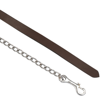 Longe en cuir Pool’s avec chaîne Huile foncé Marron Longe en cuir Pool’s avec chaîne Huile foncé Marron