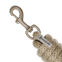 Longe Equestro avec mousqueton satiné résistant Beige