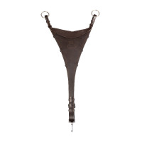 Martingale Acavallo attache bib en cuir Marron foncé Martingale Acavallo attache bib en cuir Marron foncé