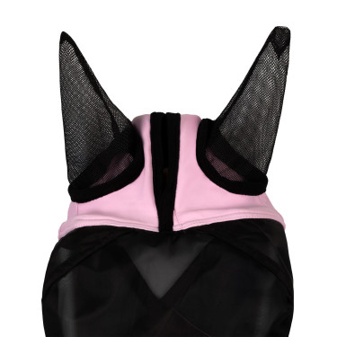 Masque anti-mouches Equestro avec logo frontal Bouquet orchidée Rose