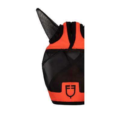 Masque anti-mouches Equestro avec logo frontal Grenadine Rouge
