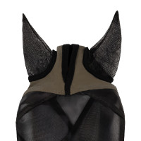 Masque anti-mouches Equestro avec logo frontal Walnut Marron Masque anti-mouches Equestro avec logo frontal Walnut Marron