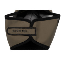 Masque anti-mouches Equestro avec logo frontal Walnut Marron Masque anti-mouches Equestro avec logo frontal Walnut Marron