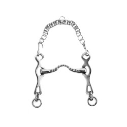 Mors espagnol rigide Umbria Equitazione avec branches coulissantes