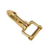 Mousqueton ressort acier Supreme plaqué laiton Mousqueton ressort acier Supreme plaqué laiton